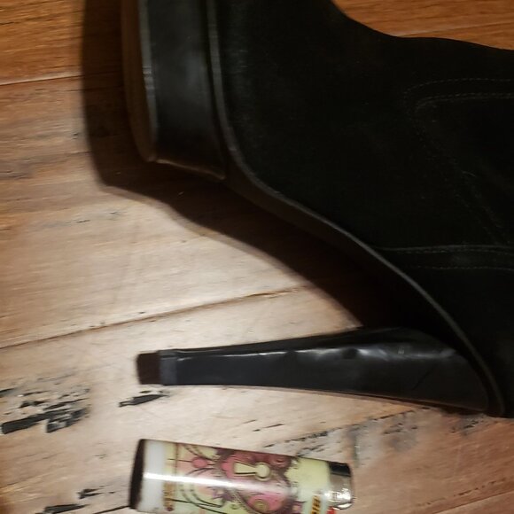 Thigh High Suede Leather Boots - Picture 3 of 3